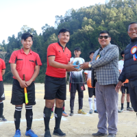 घ्याङ्लेख गाउँपालिका स्तरीय गिक्छा भलिबल थेन फुटबल प्रतियोगिता तिजि Image