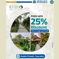 ज्योति विकास बैंकला ग्राहकजुगुदा ‘Rhino Lodge and Hotel’  रि विशेष छुट Image
