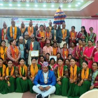 भजन प्रतियोगितारि गिक्छा ॐ मकरेश्वर भजन समूह याम्बु थेन ङ्हीछा ताजि सिन्धुली कलाघर Image